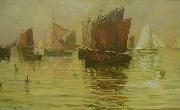 Charles Cottet Sailors oil